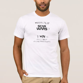 f) ScarWars - Men's white fitted T T-Shirt