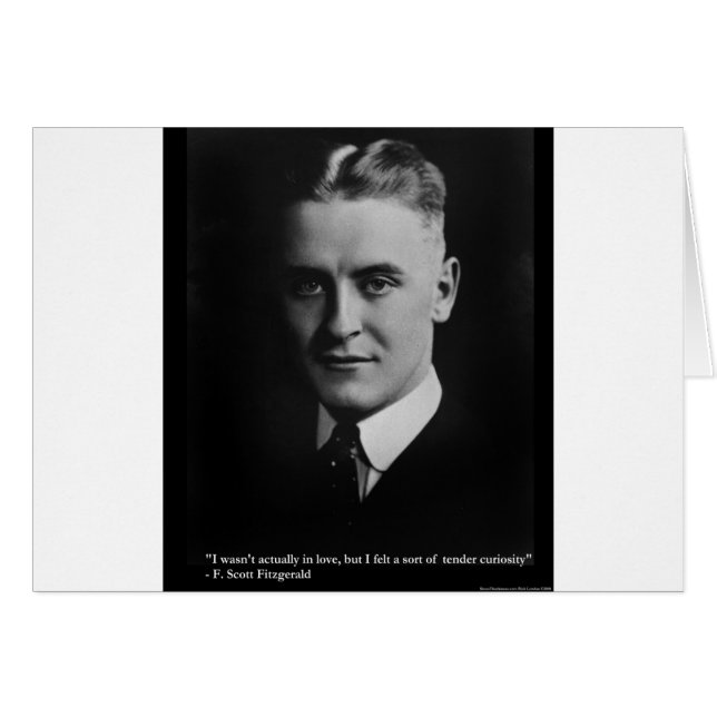 F Scott Fitzgerald Tender Curiosity Gifts & Tees (Front Horizontal)