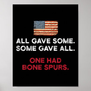 F Trump Shirt - Cadet Bone Spurs  Poster