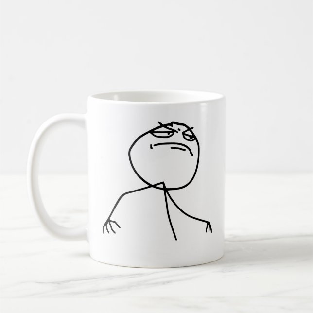 F Yea Rage Face Meme Coffee Mug (Left)