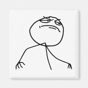 F Yea Rage Face Meme Magnet