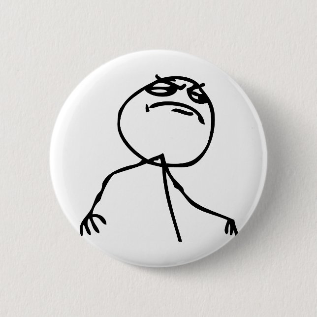 F*** Yeah 6 Cm Round Badge (Front)