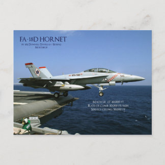FA-18D Hornet Postcard