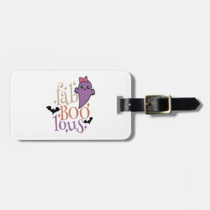 Fa BOO Lous Fa BOO Lous Halloween Ghost Luggage Tag