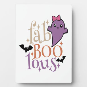 Fa BOO Lous Fa BOO Lous Halloween Ghost Plaque