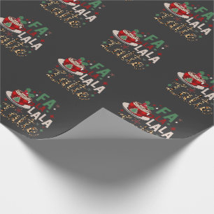 Fa Fa La La Latte Funny Christmas Santa Xmas  Wrapping Paper