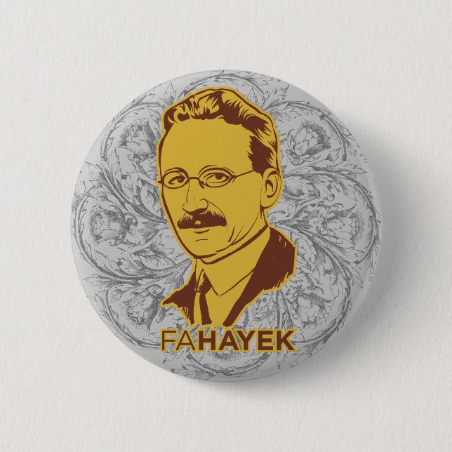 FA Hayek Button (Front)