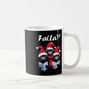 Fa La 8 Cats Singing Christmas Carols Cat Lover  Coffee Mug