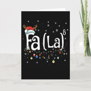 Fa (la)8 Fun Christmas Santa Fa La Math Gift Card