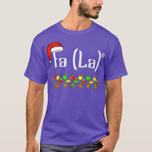 FA (LA)8 Funny Christmas Santa Fa La Math Gifts Me T-Shirt