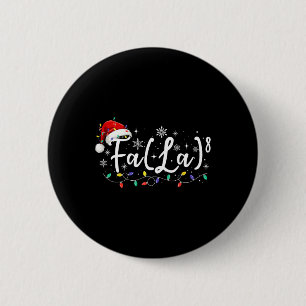 Fa (la)8 Funny Christmas Santa Fa La Math Teacher  6 Cm Round Badge