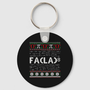 Fa (la)8 Funny Christmas Santa Fa La Math Teacher  Key Ring