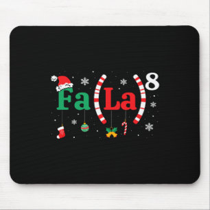 Fa (la)8 Funny Christmas Santa Fa La Math Teacher  Mouse Pad