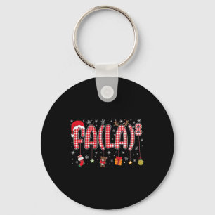 Fa (la)8 Funny Christmas Santa Fa La Math Teachers Key Ring