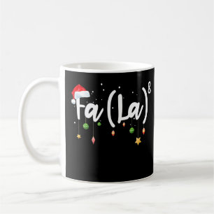 Fa (La) 8 Santa Hat Music Teacher Pajama Christmas Coffee Mug