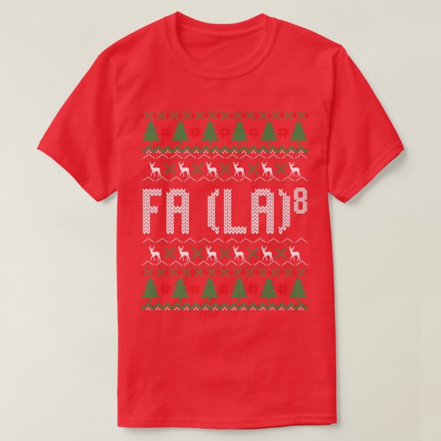 FA (LA)8 Ugly Christmas Sweater Santa Fa La Math X (Design Front)