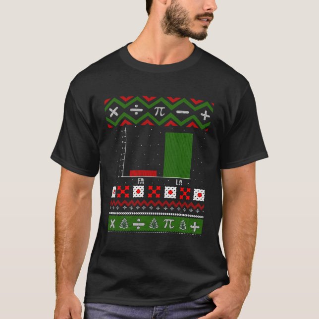 Fa La Graph Ugly Sweater Math Teacher For Christma (Front)