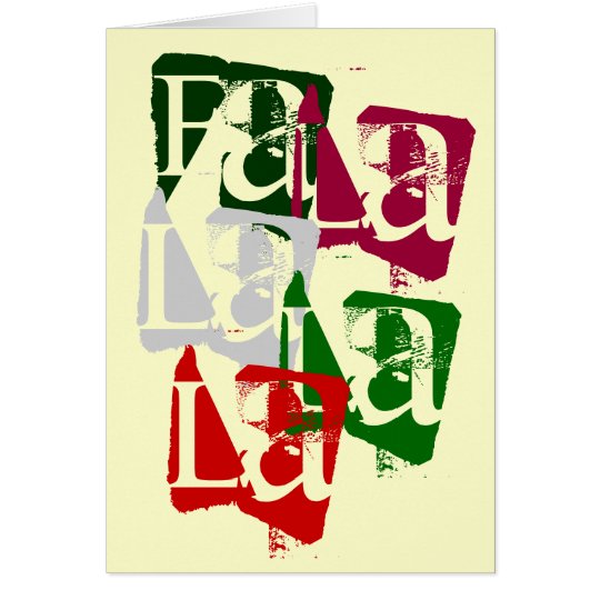 FA LA LA CHRISTMAS CARD