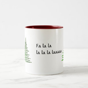 Fa la la Christmas cup