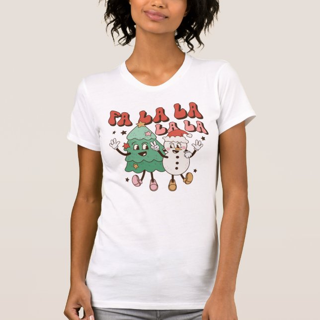 Fa La La Christmas T-shirt (Front)