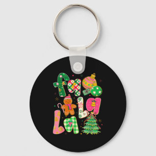 Fa La La Coquette Christmas Gingerbread Tree  Key Ring