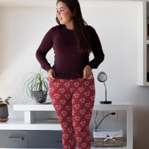 Fa La La Festive Holly Christmas Leggings