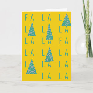 FA LA LA FOREST CHRISTMAS CARD