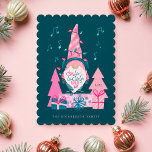 Fa La La Fun Bright Christmas Carolling Gnome Holiday Card<br><div class="desc">Make a merry and bright statement with happy thoughts and a positive outlook this Christmas season with our fun, colourful and sparkling gnomes Christmas collection. Capture the joy of the season with a funny non-traditional Christmas twist. Our Bright cheery colours with neon pinks, bright teals, and fun faux glitter accents...</div>