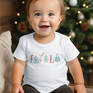 Fa La La Funny Christmas Tree Holiday Toddler T-Shirt