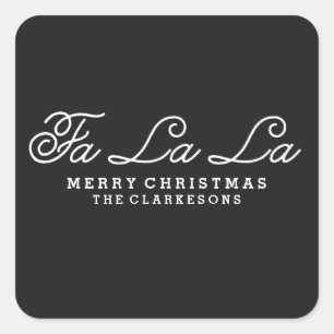 FA LA LA HANDWRITTEN HOLIDAY ENVELOPE SEALS