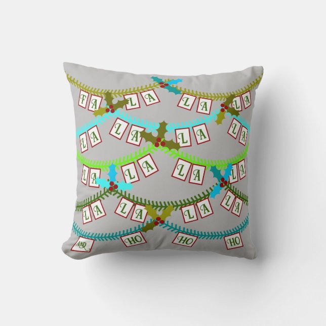 Fa La La & Ho Ho Ho Cushion (Front)