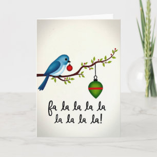 Fa La La Holiday Bird Card