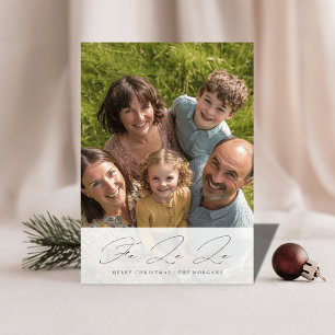 Fa La La Joyful Christmas Family Photo Holiday Card