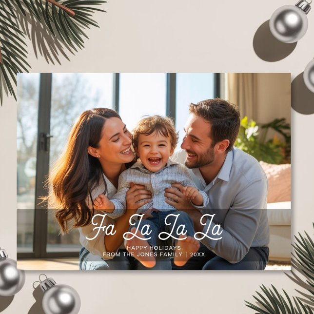 Fa La La La Cosy Family Christmas Card (Creator Uploaded)
