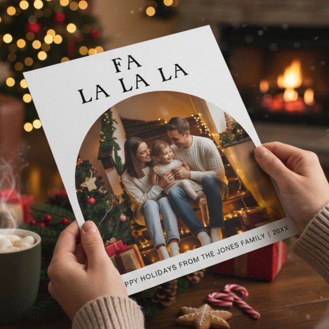 Fa La La La Cute Family Christmas Card (Creator Uploaded)
