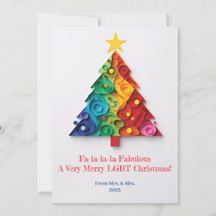 Fa-la-la-la-Fabulous: A Very Merry LGBT Christmas! Holiday Card