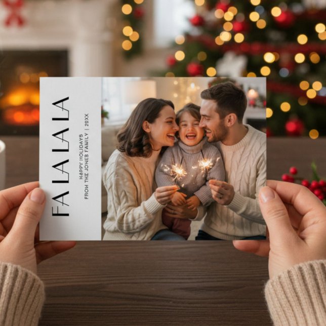 Fa La La La Festive Family Greeting Card (Creator Uploaded)