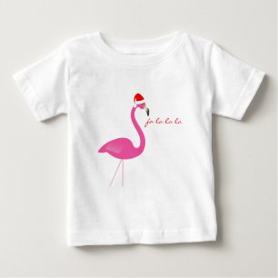 Fa la la la Flamingo Holiday Baby Dress Baby T-Shirt