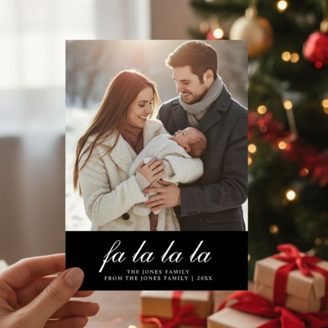 Fa La La La Fun Family Christmas Card (Creator Uploaded)