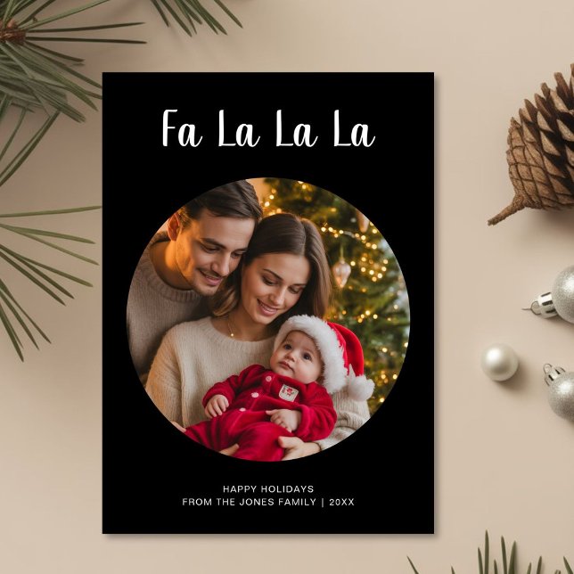 Fa La La La Joyful Family Christmas Card (Creator Uploaded)
