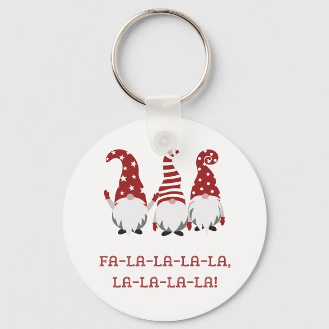Fa La La la Key Ring (Front)