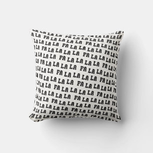 Fa La La La La Chic Farmhouse Reversable Christmas Cushion