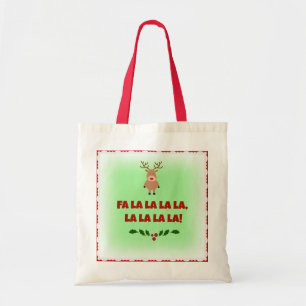 Fa La La La La Christmas Canvas Tote Bag