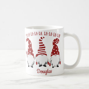 Fa La La La La Santas Gnomes Customisable Coffee Mug