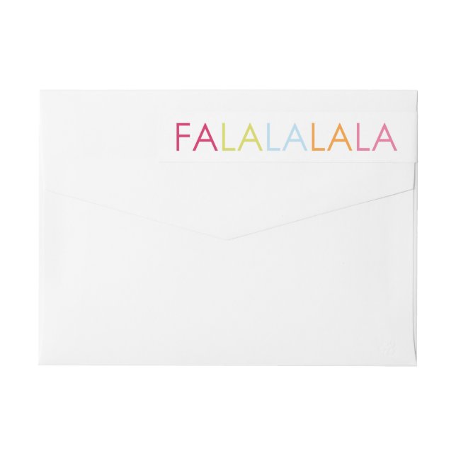 FA LA LA LA LA WRAP AROUND LABEL (Back)