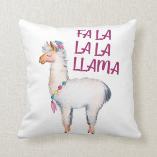 Fa La La La Llama Cushion