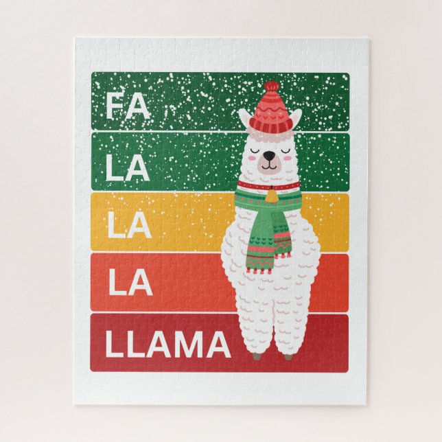 FA LA LA LA LLAMA JIGSAW PUZZLE (Vertical)