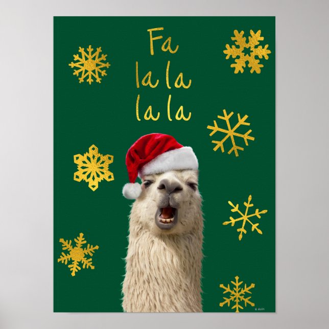 Fa La La La Llama Poster (Front)