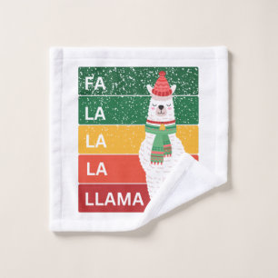 FA LA LA LA LLAMA WASH CLOTH