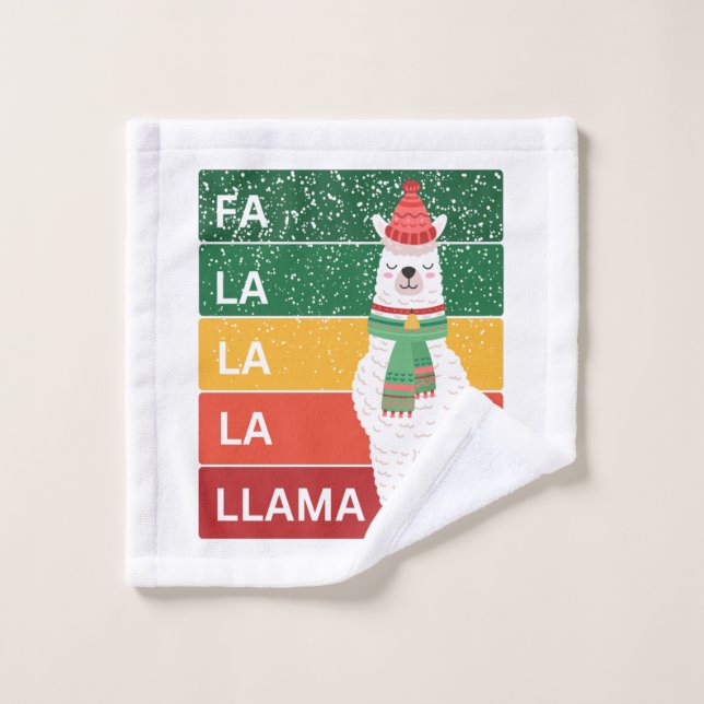 FA LA LA LA LLAMA WASH CLOTH (Wash Cloth)